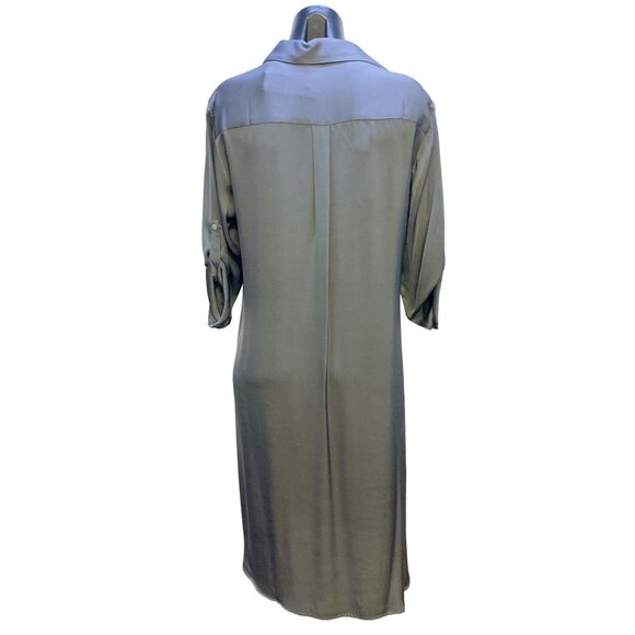 Nouvelle Palm Beach Womens Silk Button-Down Shirt Dress L - Picture 4 of 6